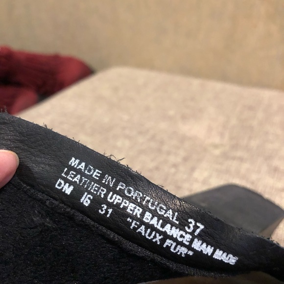 Black Lace Up ankle Boots with Chunky Heel - Picture 3 of 4